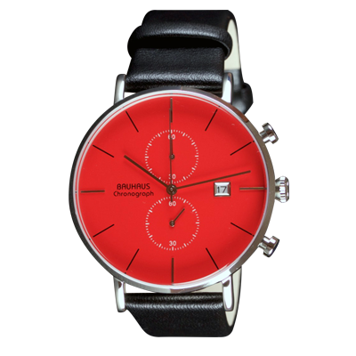 Bauhaus watch Chronograph red